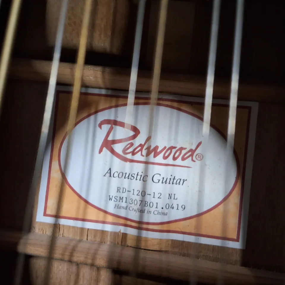 REDWOOD ACOUSTIC GUITAR RD-120-12 NL – WITH HARD CASE