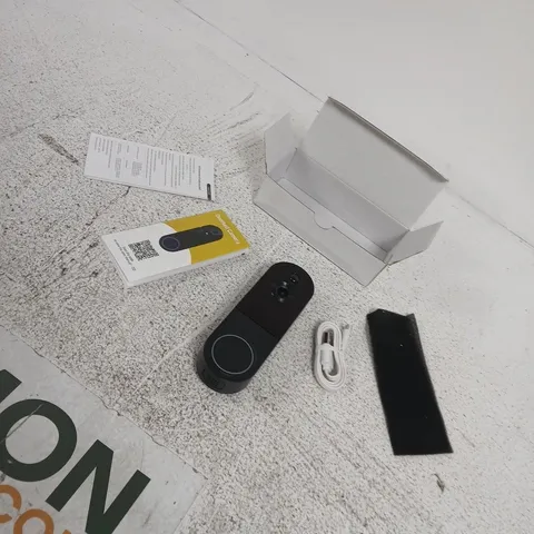 Black ring doorbell with USB-C cable β boxed