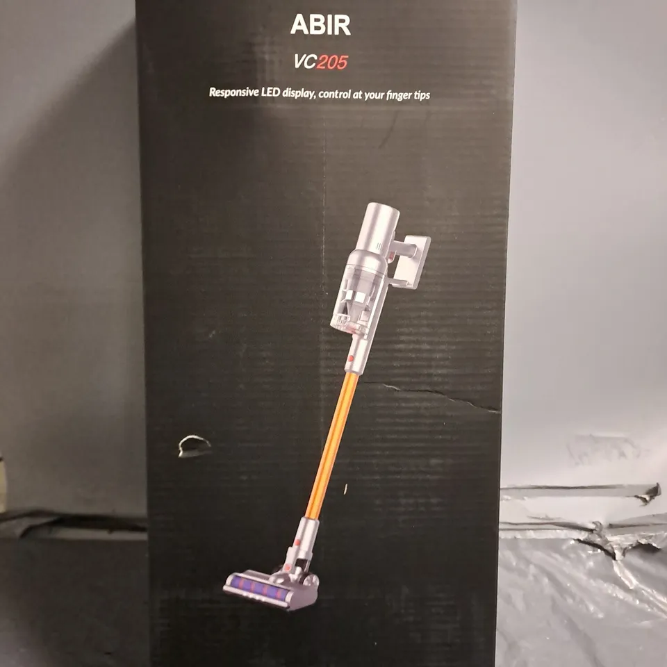 BOXED ABIR VC205 CORDLESS STICK VACUUM