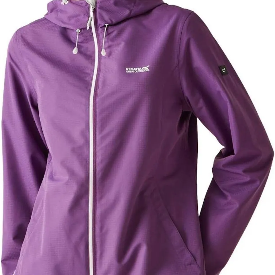 REGATTA WOMENS HAMARA III WATERPROOF JACKET SUNSET PURPLE SIZE 22