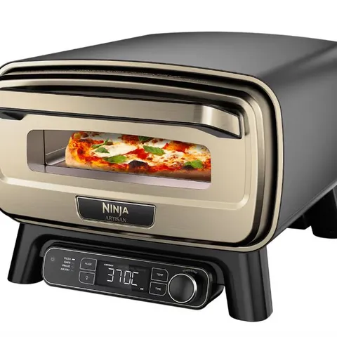 BOXED NINJA ARTISAN ELECTRIC OUTDOOR PIZZA OVEN AND AIR FRYER