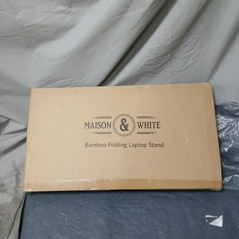 MAISON AND WHITE BAMBOO FOLDING LAPTOP STAND BOXED