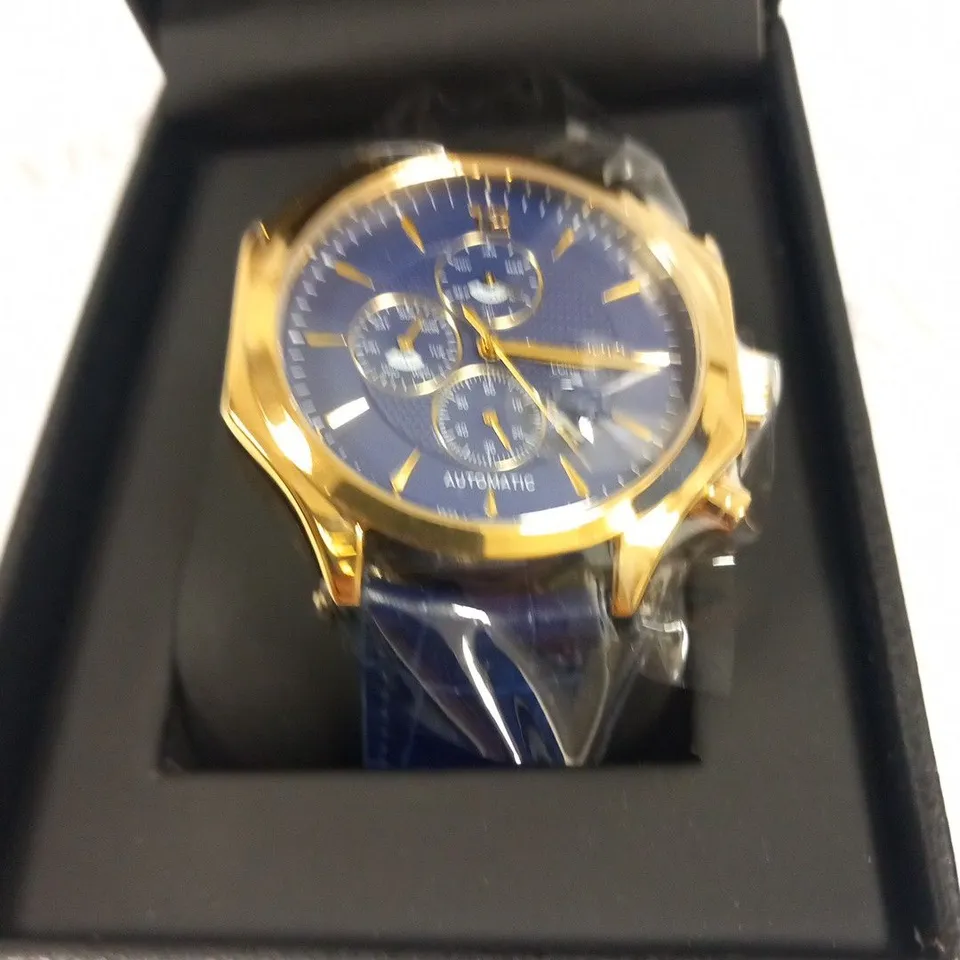 GAMAGES OF LONDON LIMITED EDITION HAND ASSEMBLED GRANDEUR AUTOMATIC BLUE