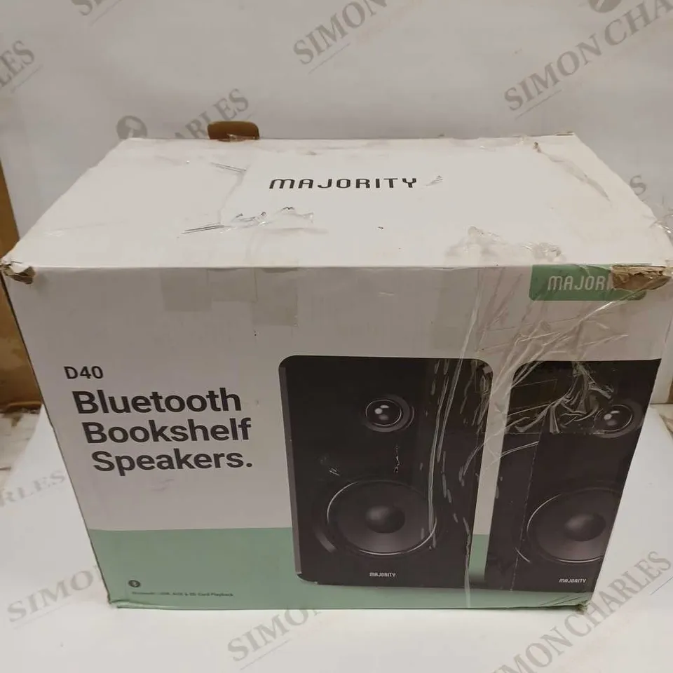 MAJORITY D40 BLUETOOTH BOOKSHELF SPEAKERS 