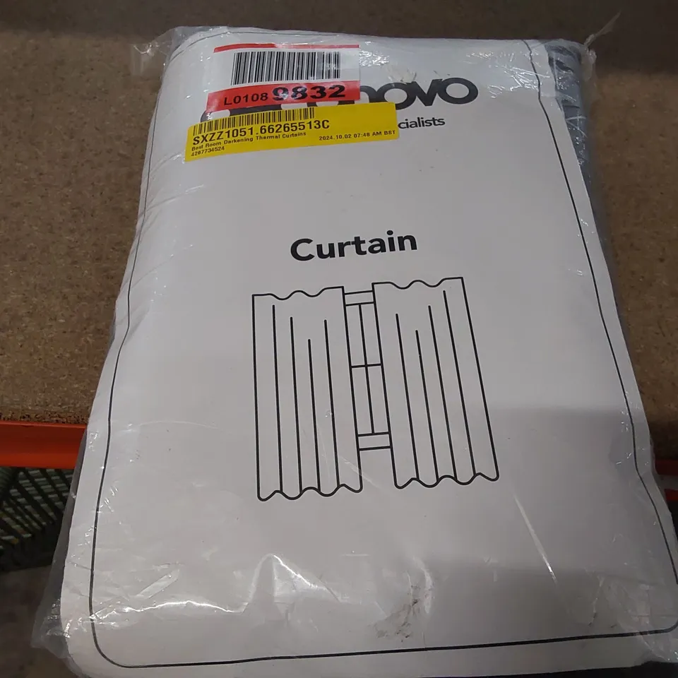 BAGGED BOST ROOM DARKENING THERMAL CURTAINS - 168 x 138cm