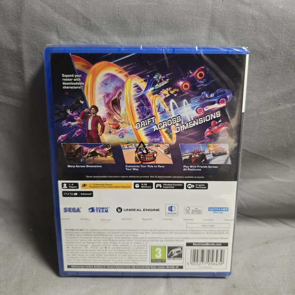 SONIC RACING ACROSS WORLDS (PS5) – SEALED