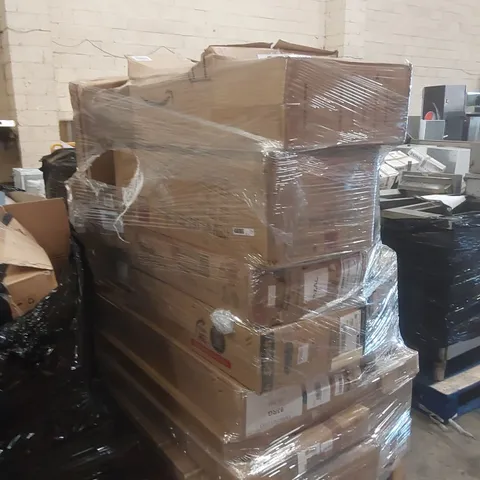 PALLET CONTAINING A LARGE QUANTITY OF ASSORTED ITEMS INCLUDING: HILAND BIKE, STITCH CHILDREN'S BIKES, CONSOLE TABLE, RUBBISH BIN ECT