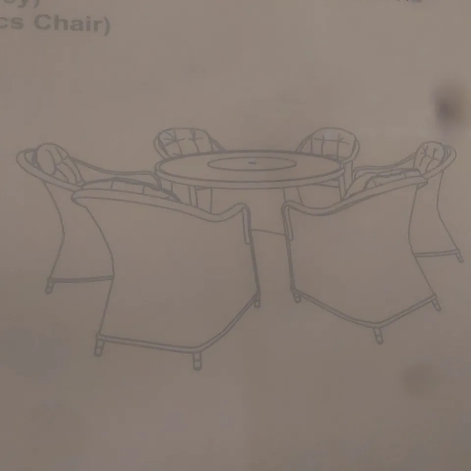 BOXED SET OF 3 FLORIDA OUTDOOR GARDEN DINING CHAIRS - GREY (1 BOX)