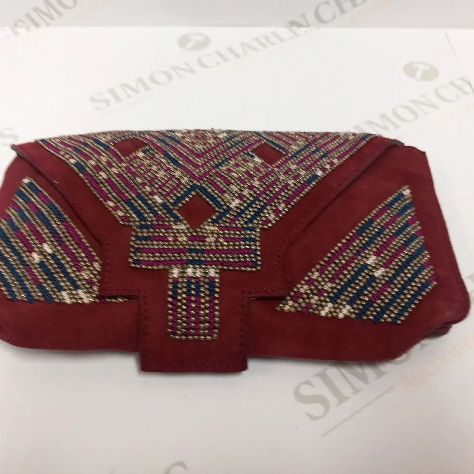 ISABEL MARANT BORDEAUX CLUTCH BAG