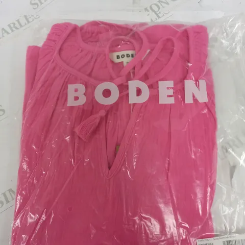 BODEN SERENA DOUBLECLOTH BLOUSE IN PINK - UK 12