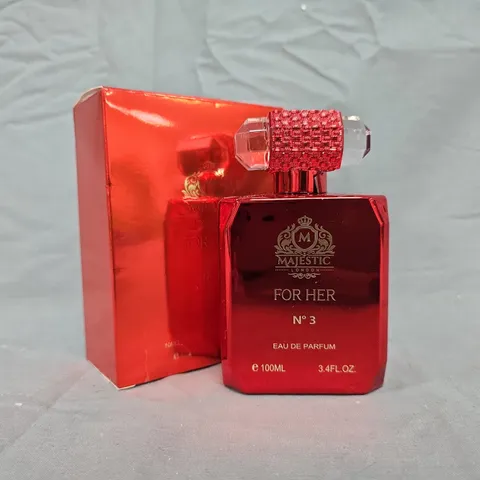 MAJESTIC LONDON FOR HER NO. 3 EAU DE PARFUM – 100ML, BOXED