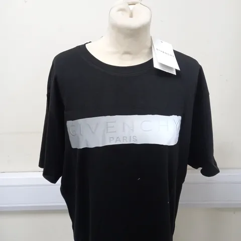 GIVENCHY PARIS LOGO PRINT T-SHIRT SIZE XXL