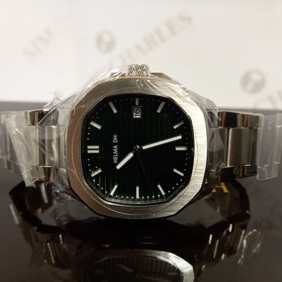 HELMA DH EMERALD GREEN BRACELET STRAP WRISTWATCH RRP £750