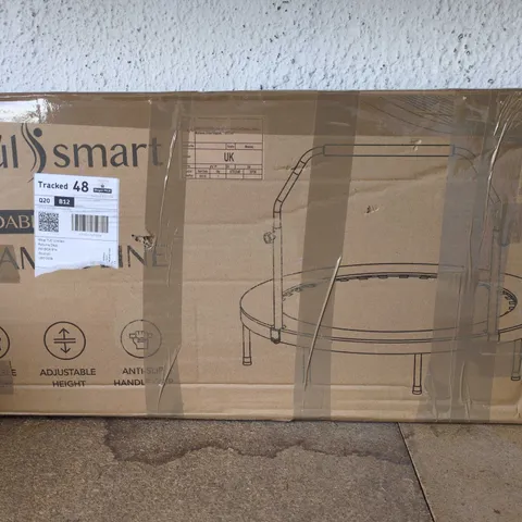 BOXED SOUL SMART FOLDABLE TRAMPOLINE WITH ADJUSTABLE HEIGHT AND ANTI-SLIP HANDLE – BOXED 