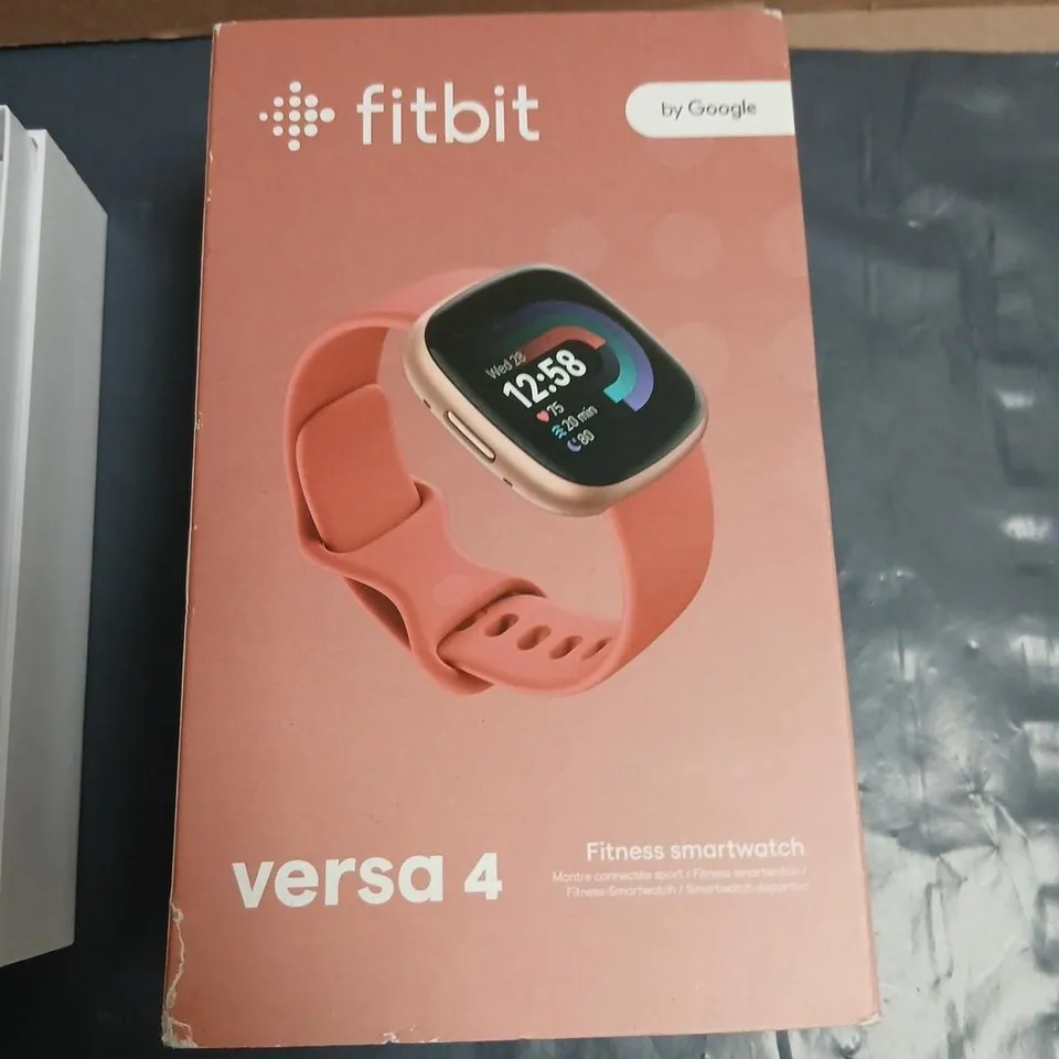 FITBIT VERSA 4 FITNESS SMARTWATCH – PINK BAND (BY GOOGLE)