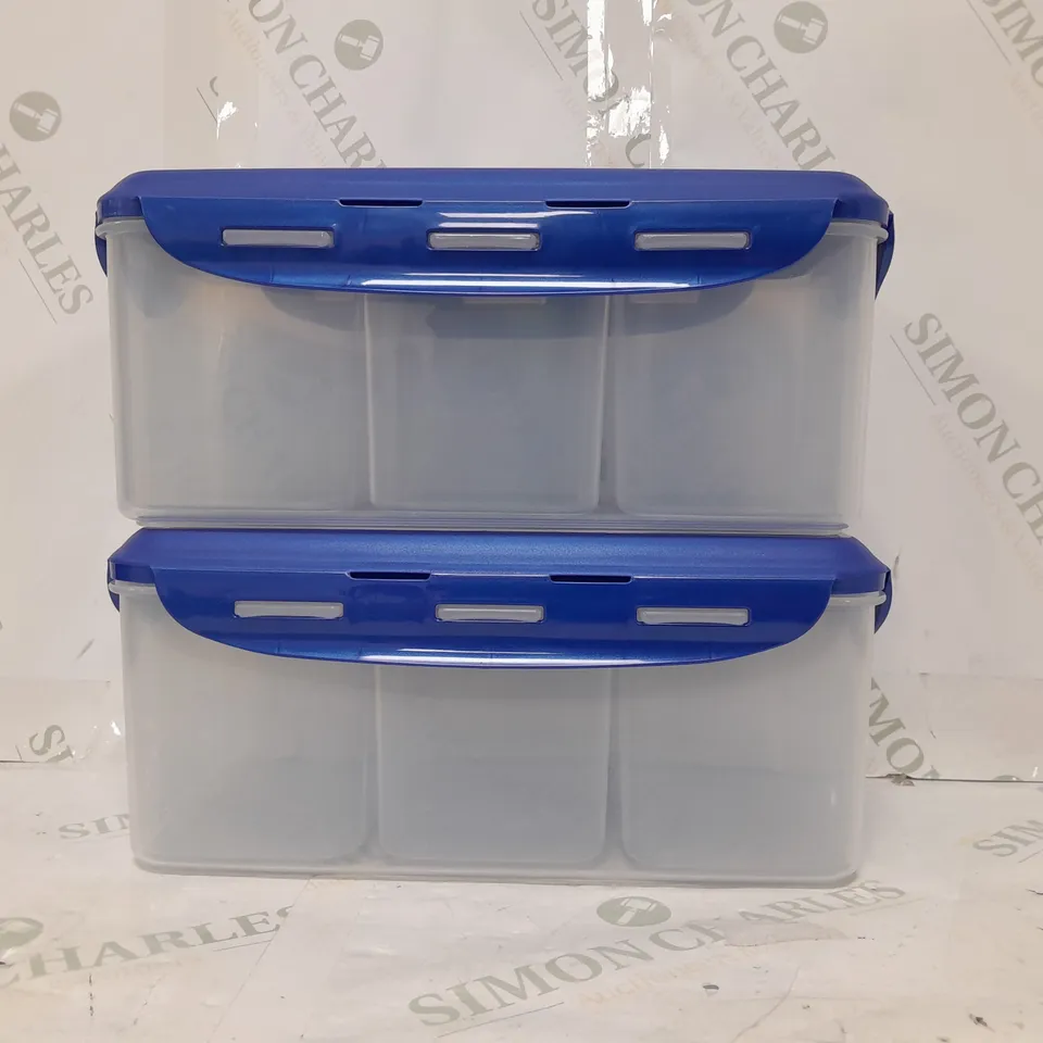 BOXED LOCK & LOCK STORAGE CONTAINERS IN BLUE