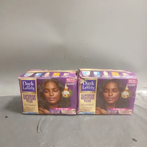 DARK AND LOVELY X2 SUPERIOR MOISTURE PLUS NO LYE RELAXER KITS