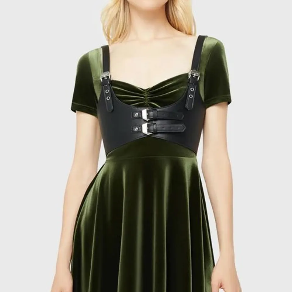 BRAND NEW BAGGED KILLSTAR AURALIFT DRESS GREEN SIZE XS