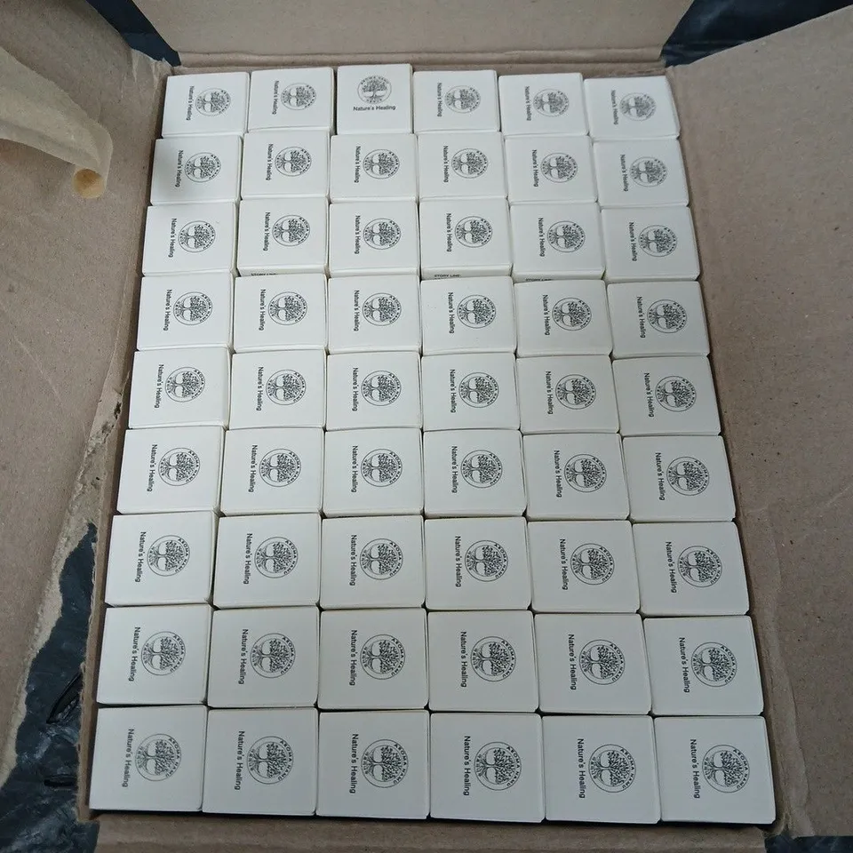 BOX OF APPROXIMATELY 50 NATURES HEALING ROSEMARY ESSENTIAL OILS - OUT OF DATE - COLLECTION ONLY 