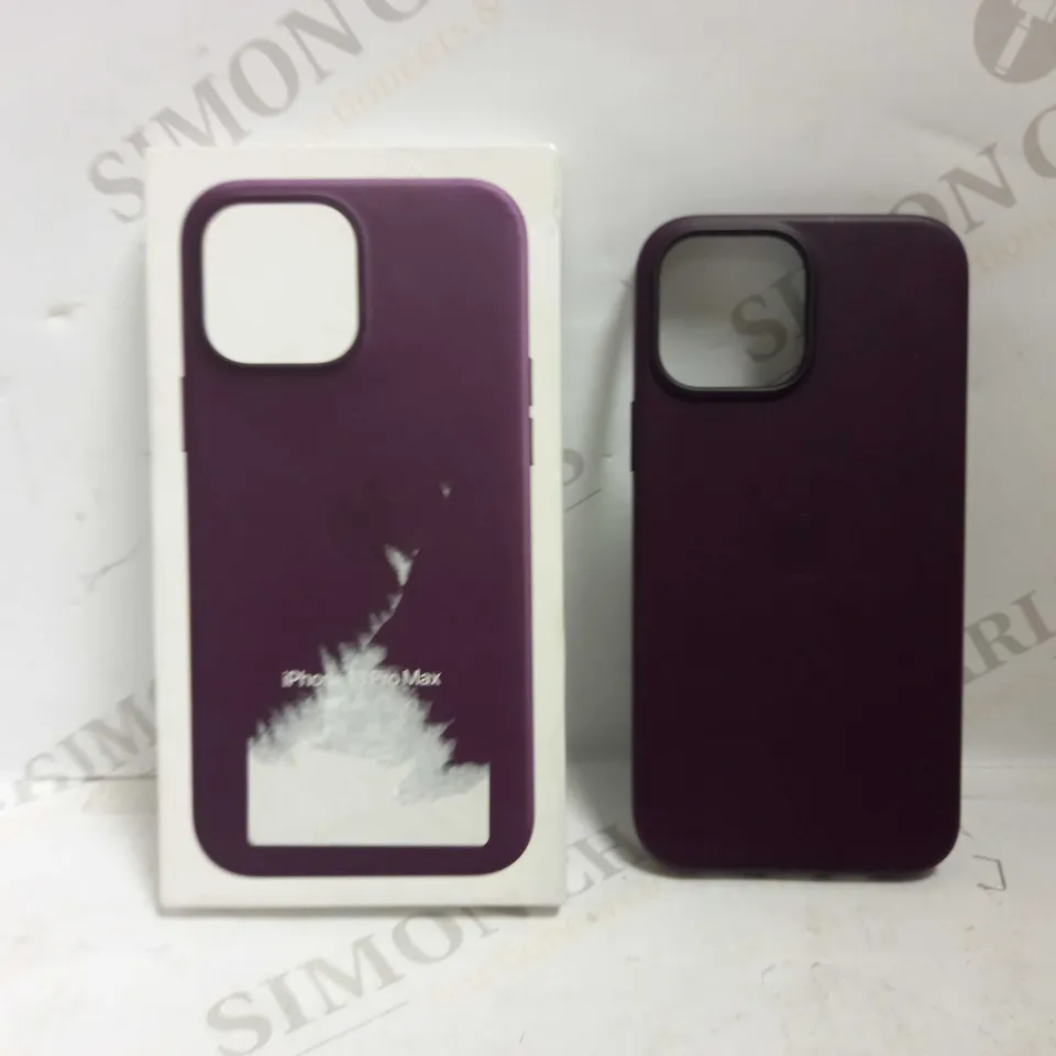 APPLE IPHONE 13 PRO MAX LEATHER CASE AUBERGINE