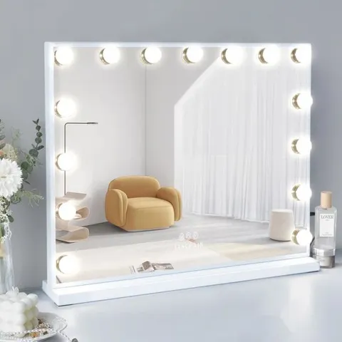 BOXED RECTANGLE BLUETOOTH LED MAKEUP MIRROR (1 BOX)