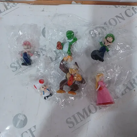 SUPER MARIO CHARACTER SET CAKE TOPPERS