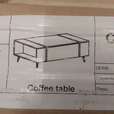 BOXED ONYX COFFEE TABLE - CASHMERE/CASHMERE GLOSS