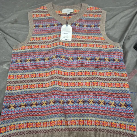 SEASALT CORNWALL MEN'S MORAN MULTI WOOL KNIT VEST