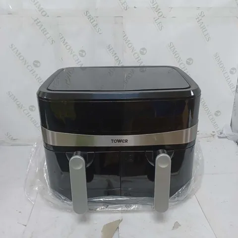 BOXED TOWER 9 LITRE DUAL BASKET AIR FRYER 