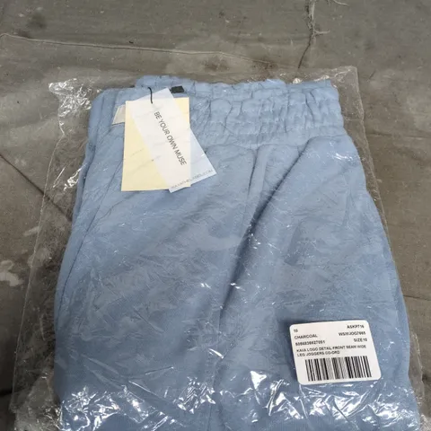 KAIIA LOGO DETAIL FRONT SEAM WIDE LED JOGGERS IN BLUE SIZE 10