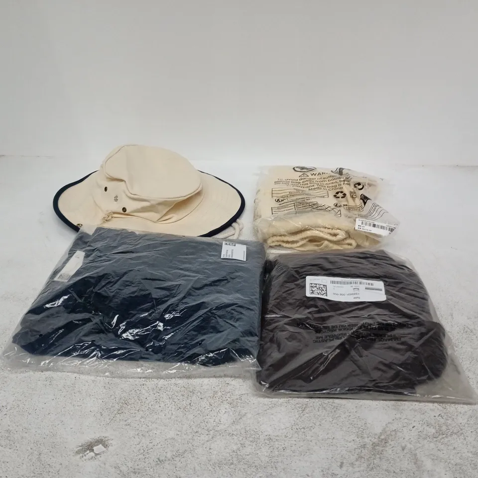 BOX OF APPROXIMATELY 25 ASSORTED CLOTHING ITEMS OF VARIOUS SIZES AND STYLES