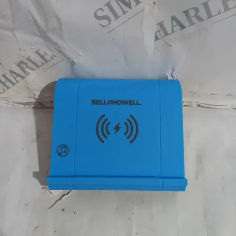BOXED B&H BLUE WIRELESS CHARGER AND SPEAKER
