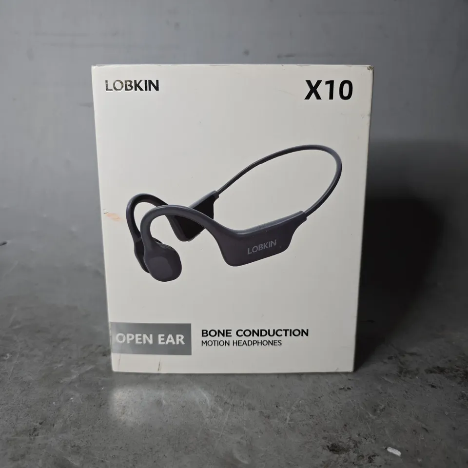 BOXED LOBKIN X10 OPEN EAR BONE CONDUCTION MOTION HEADPHONES 
