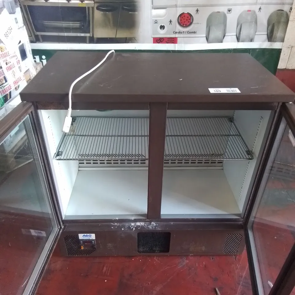 A&G UNDERCOUNTER 2 DOOR FRIDGE 
