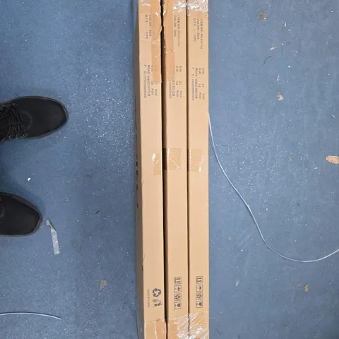 3X WOLTU BLACK WALL SHELVES