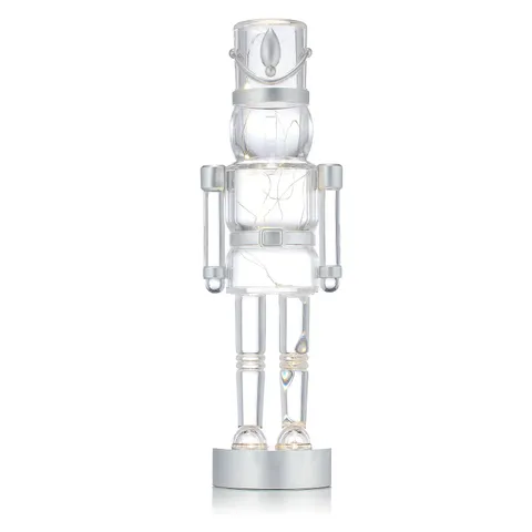 JM BY JULIEN MACDONALD PRELIT PERSPEX NUTCRACKER 37CM - SILVER