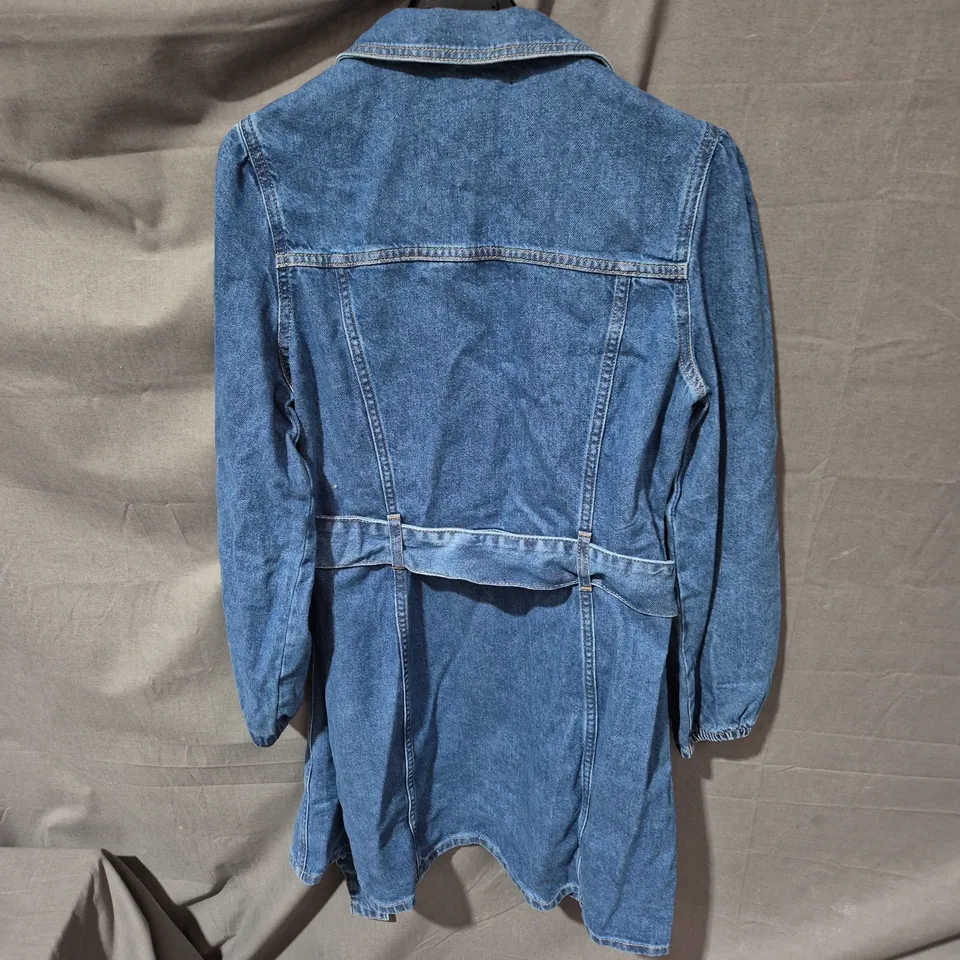 UK 12 WOMEN'S DENIM BELTED SHIRT JACKET – THE VERY COLLECTION