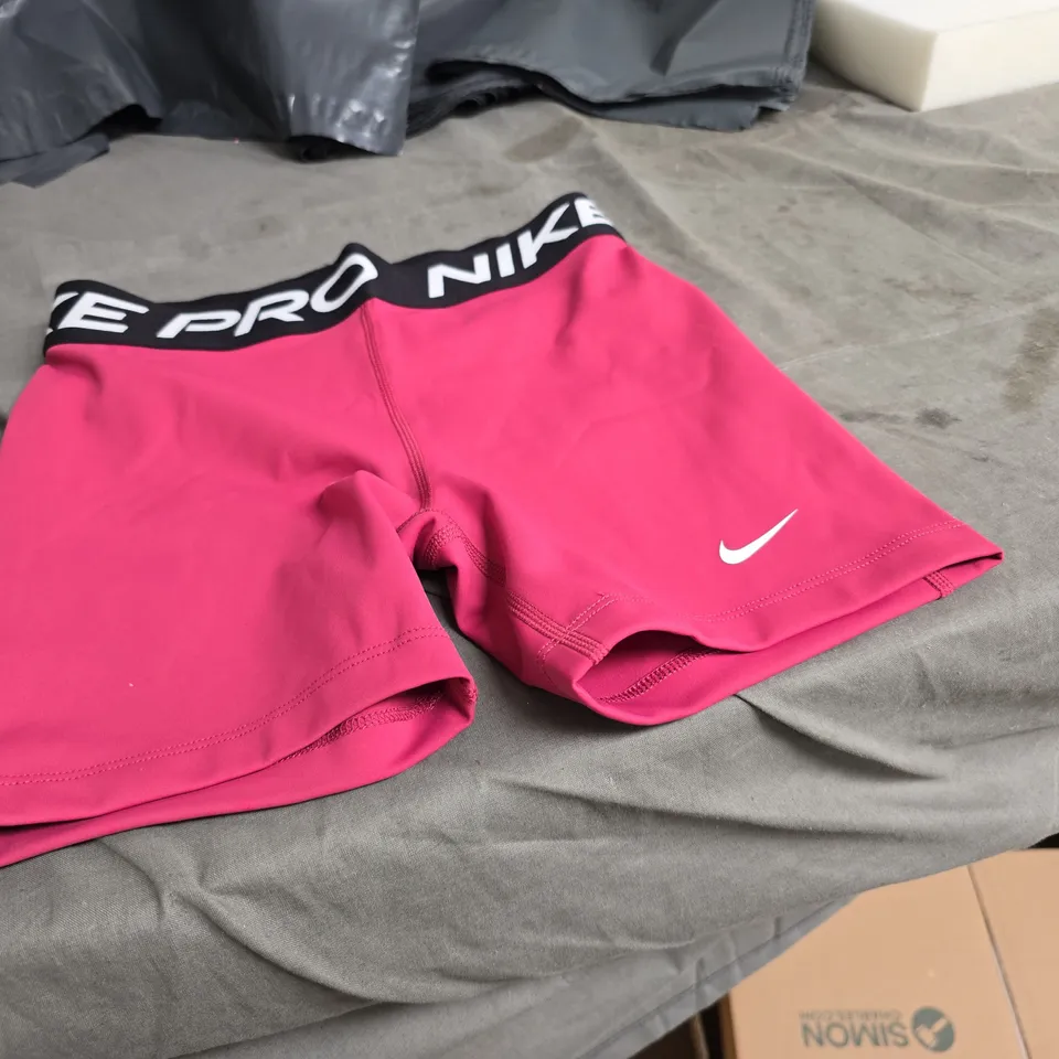 Nike Pro Shorts – Kids, Pink (Sweet Beat), Size 11-12 