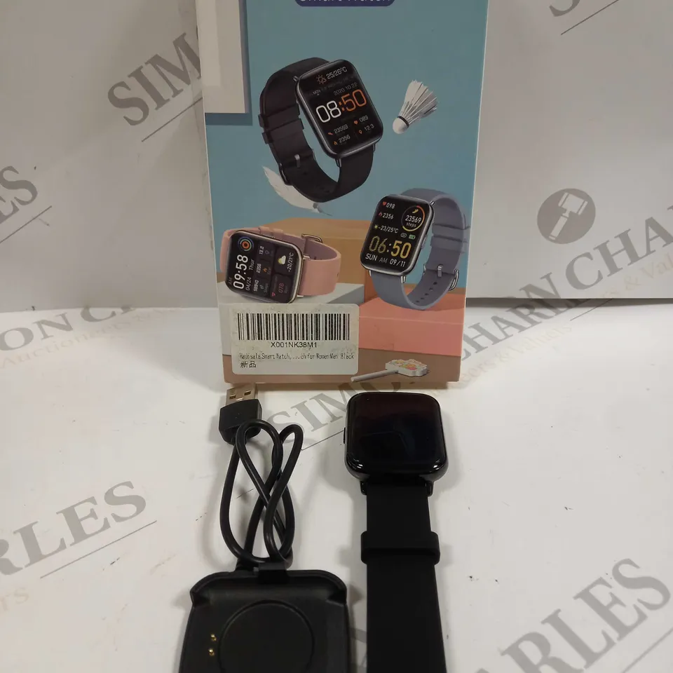 BOXED SMART FITNESS WATCH - BLACK 