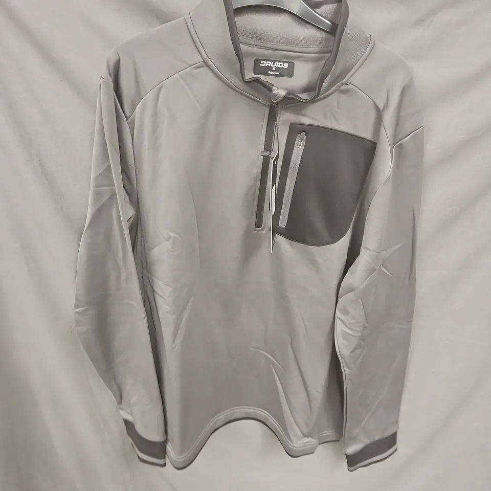 DRUIDS XL LIGHTWEIGHT GREY JACKET WITH CHEST POCKET