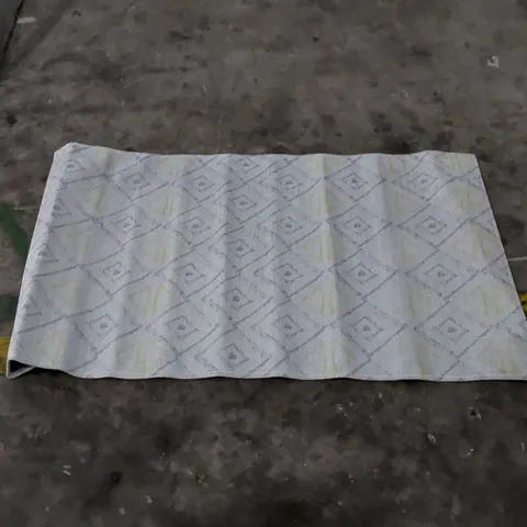 LAMAVOLA LINE RUG YELLOW/GREY // SIZE: 80 X 150cm
