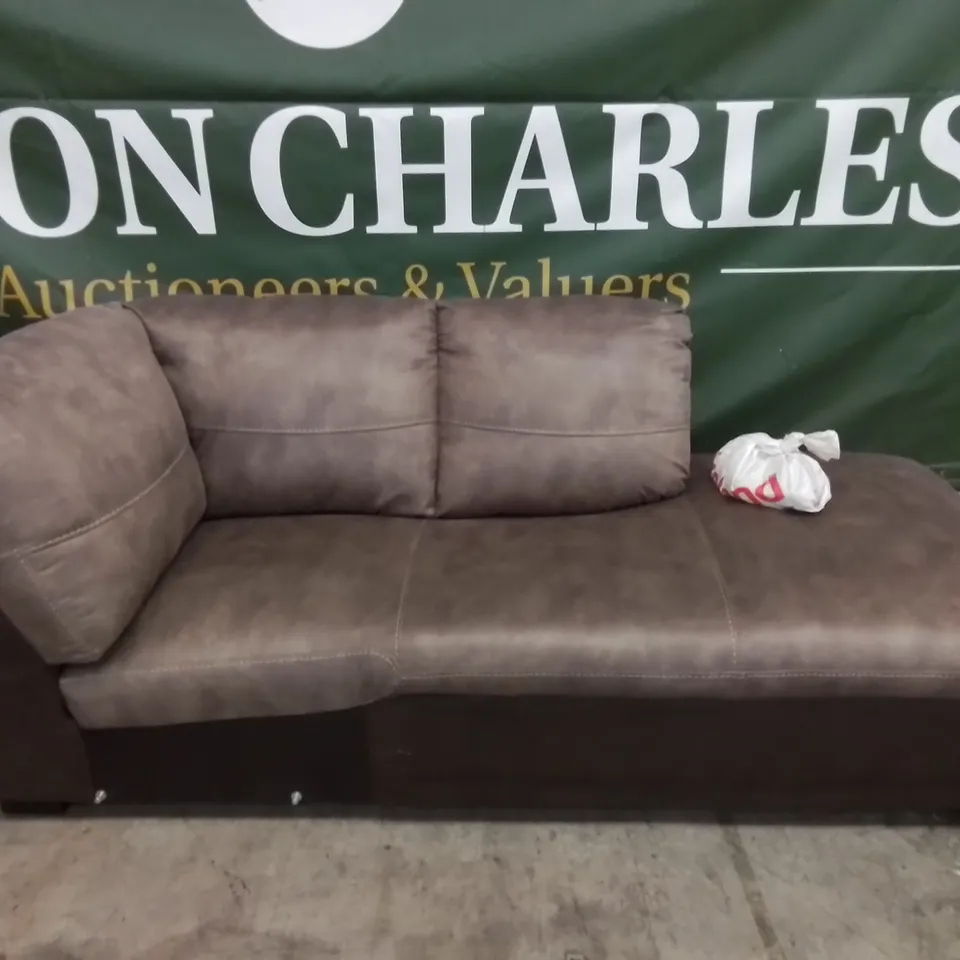 DESIGNER LARGE FABRIC SECTION PIECE IN CHESTNUT BROWN 