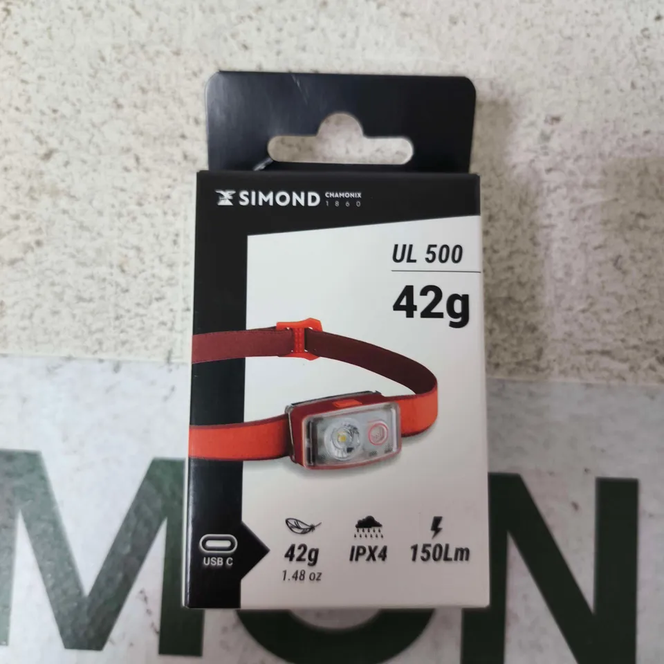 SIMOND UL 500 HEADLAMP – 150 LM, USB-C, IPX4, 42G