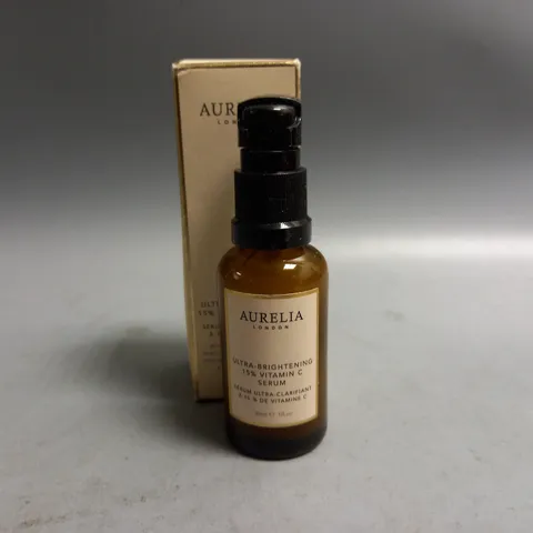 BOXED AURELIA LONDON ULTRA-BRIGTHENING 15% VITAMIN C SERUM 30ML 