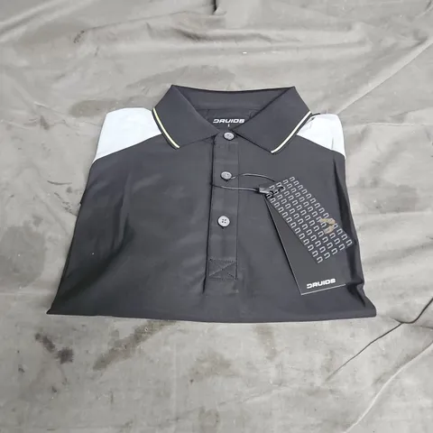 DRUIDS LUKEY POLO IN BLACK SIZE L