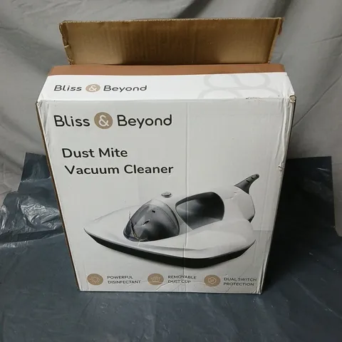 BLISS AND BEYOND DUST MITE VACUUM CLEANER BOXED