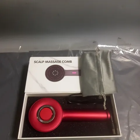 SCALP MASSAGE COMB RED