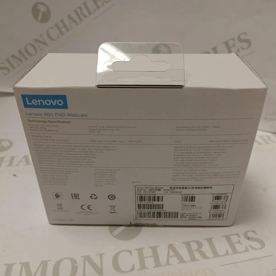 SEALED LENOVO 500 FHD WEBCAM