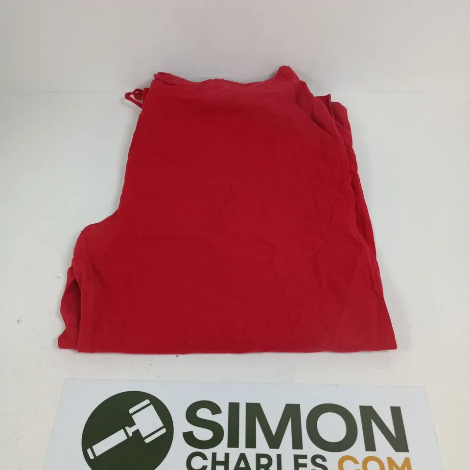 3SIX5 WOMENS RED LINEN TROUSERS - UK SIZE 20