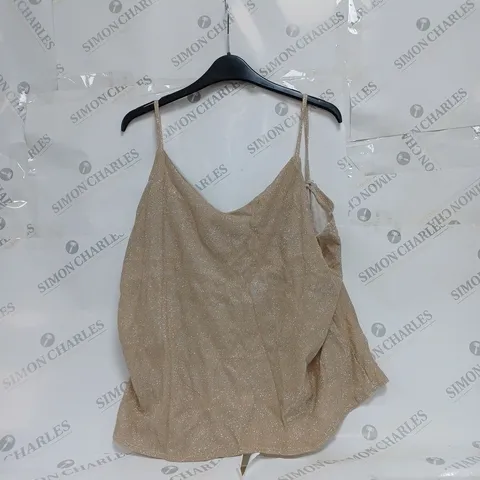 GLITTER SPAGHETTI STRAP TOP SIZE XL